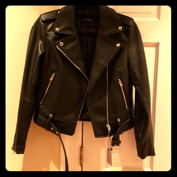 Zara Jackets & Blazers - Zara faux leather motor jack size small NWT